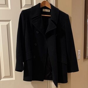 Jones New York Classic Black Pea Coat